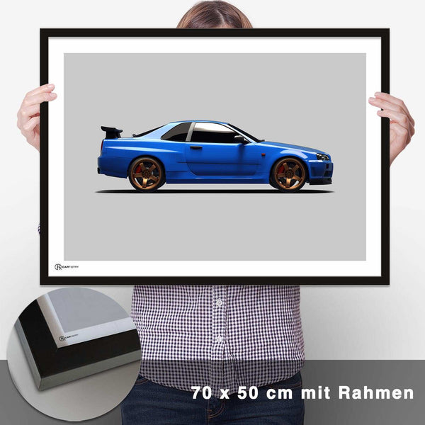 Lade das Bild in den Galerie-Viewer, GT-R R34 Poster Seite - CARTISTRY