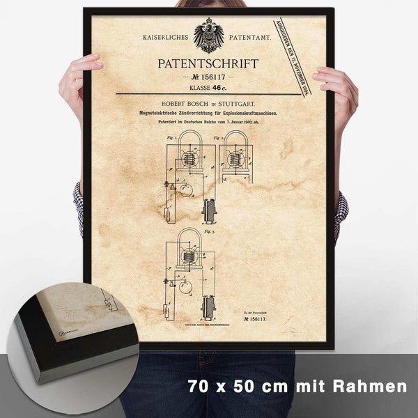 Lade das Bild in den Galerie-Viewer, Patent Poster Magnetzündung - CARTISTRY