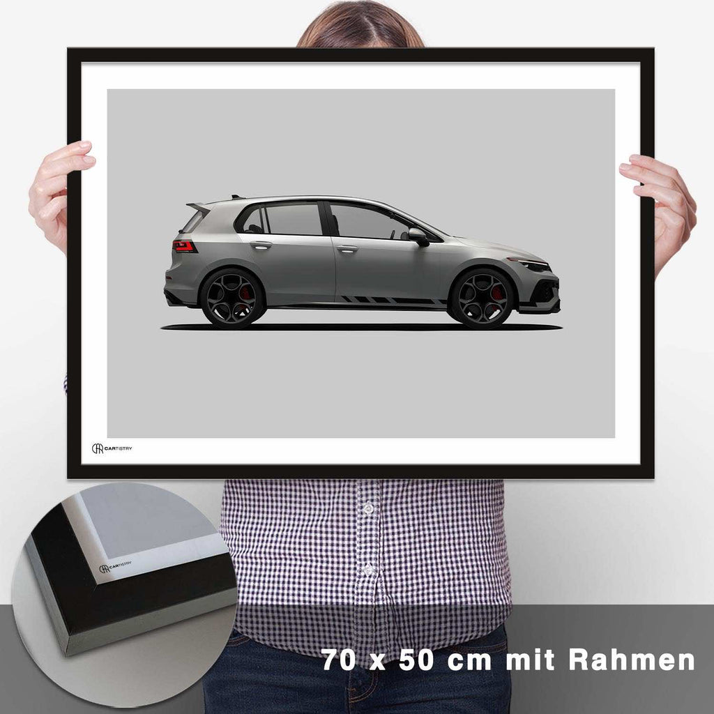 Golf 8 GTI Poster Seite - CARTISTRY