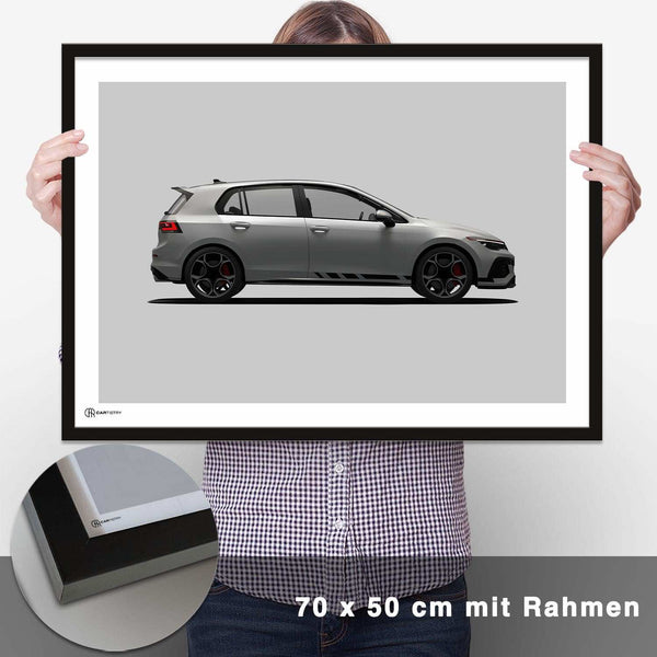 Lade das Bild in den Galerie-Viewer, Golf 8 GTI Poster Seite - CARTISTRY