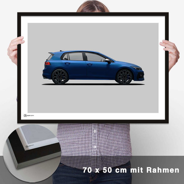 Lade das Bild in den Galerie-Viewer, Golf 8 R Poster Seite - CARTISTRY