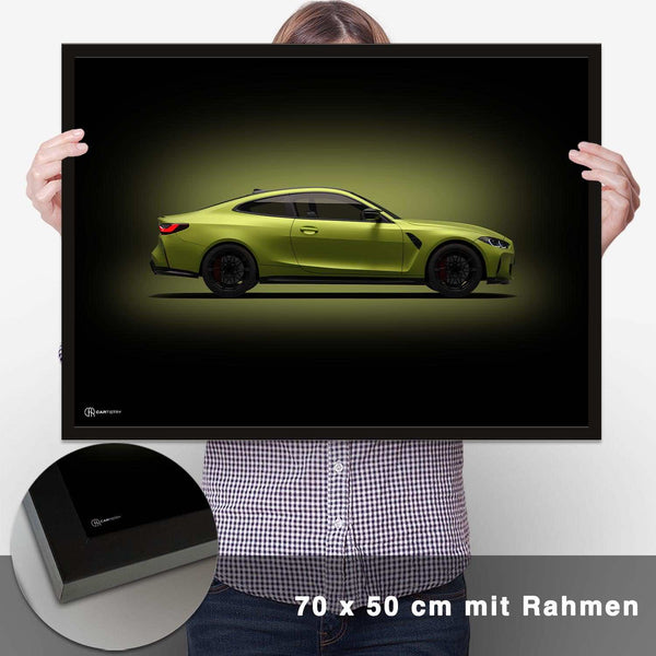 Lade das Bild in den Galerie-Viewer, M4 G82 Poster Seite Dunkel - CARTISTRY