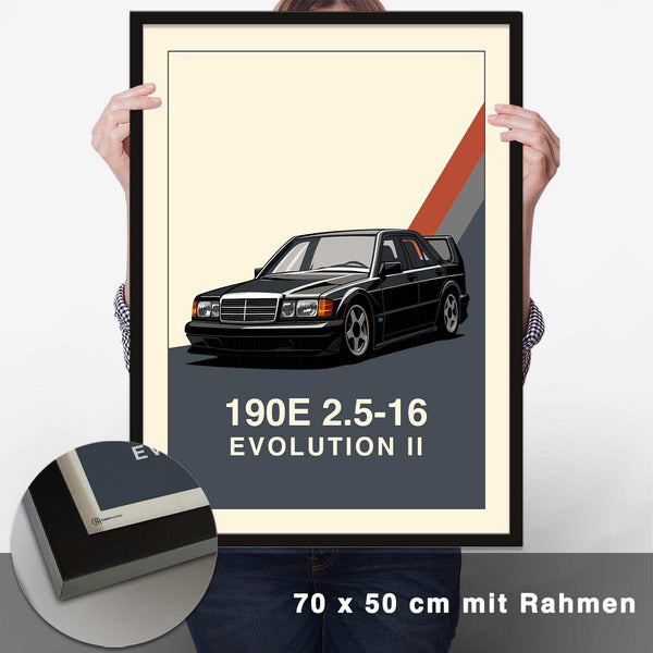 Lade das Bild in den Galerie-Viewer, 190E Evo II Poster - CARTISTRY