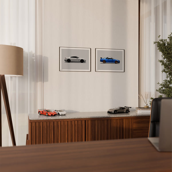 Lade das Bild in den Galerie-Viewer, 2er Set GT-R R34 & R35 Poster
