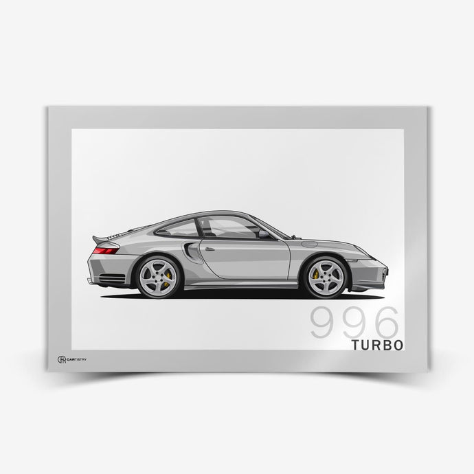 911 Turbo (996) Artwork Poster - Cartistry