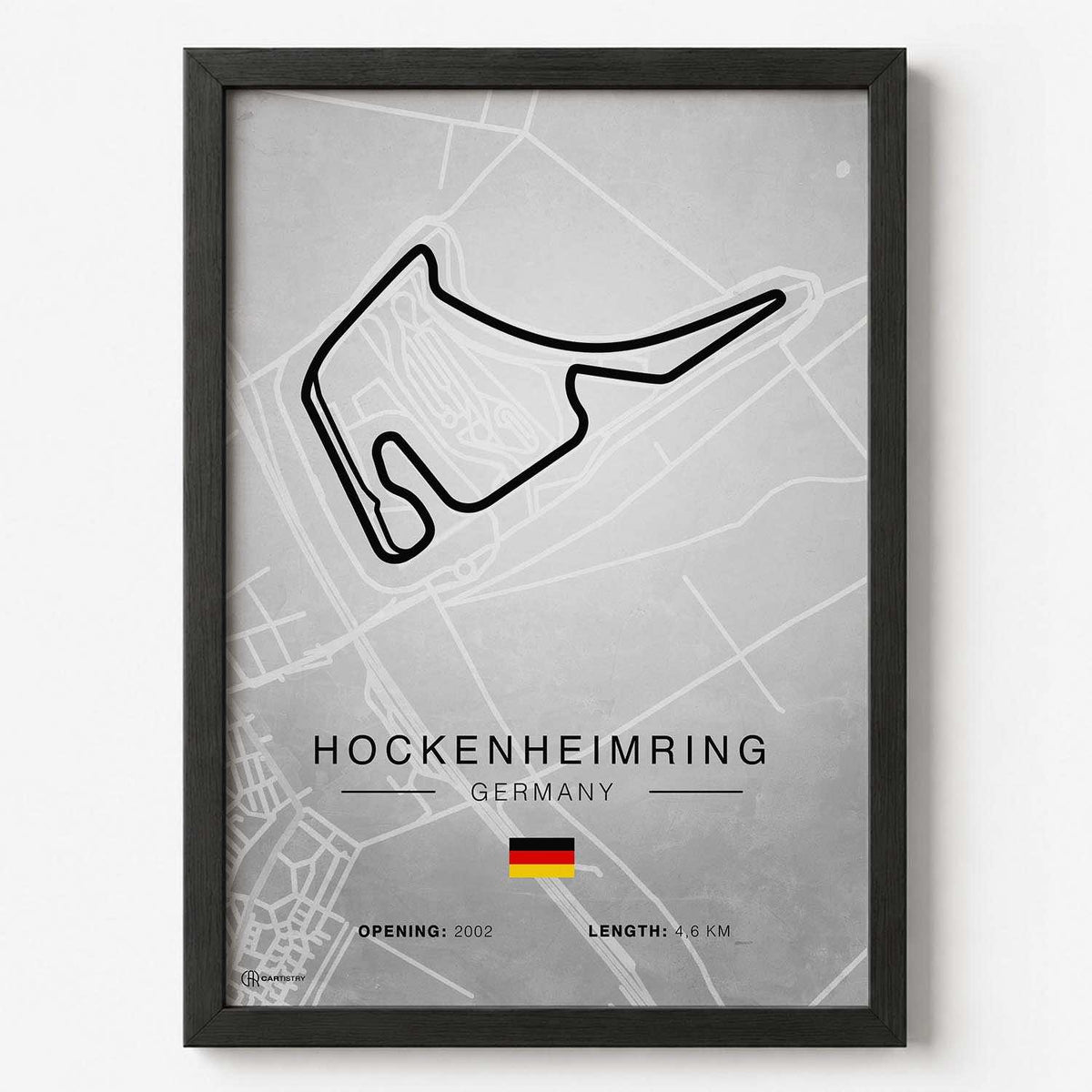 Hockenheimring Rennstrecken Poster - Hell
