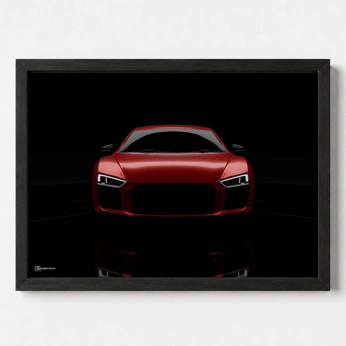 R8 Dark Front Poster