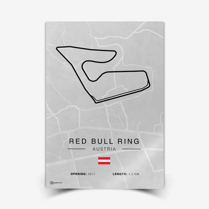 Red Bull Ring Rennstrecken Poster - Hell - Cartistry