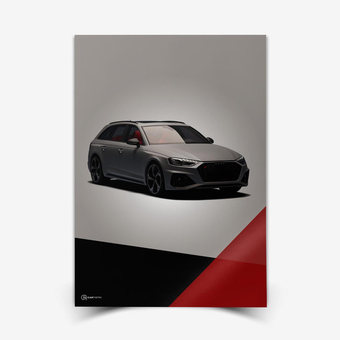 RS4 B9 Poster - Cartistry