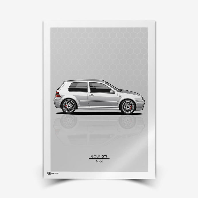 Golf 4 GTI Poster - Cartistry