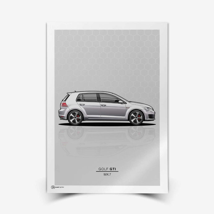 Golf 7 GTI Poster - Cartistry