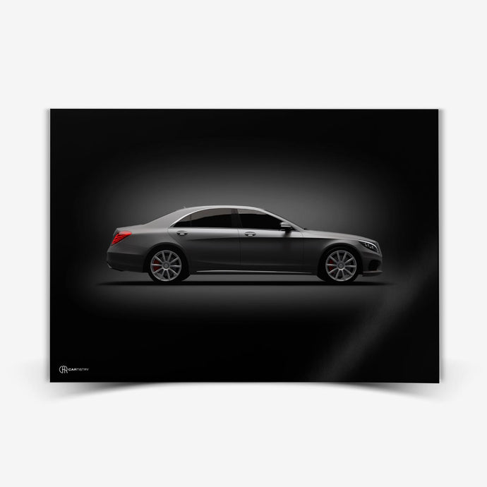 S63 AMG Poster Seite Dunkel - Cartistry