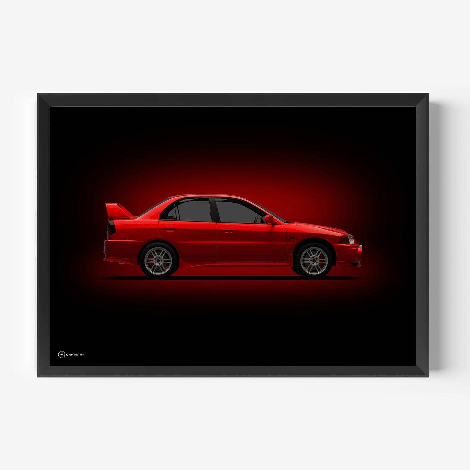 Affiche Originale Mitsubishi Lancer Baudouin – Rallye Monte-Carlo 2012 – Poster WRC Collection