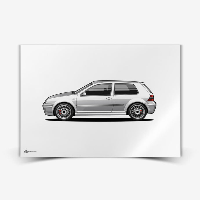 Golf 4 GTI Poster Hell - Cartistry