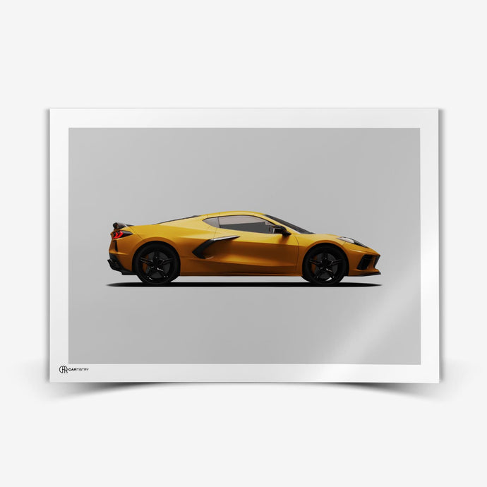 Corvette C8 Poster Seite - Cartistry