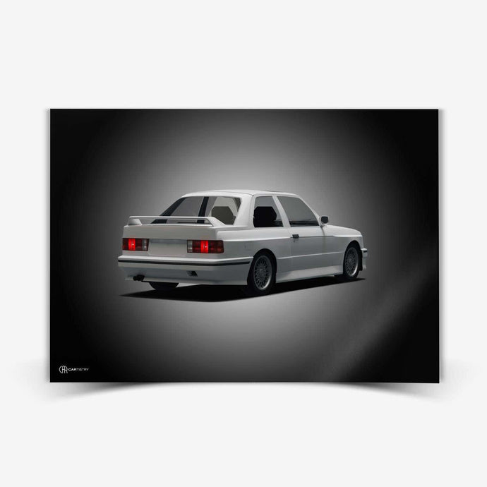 M3 E30 Poster Heck - Cartistry