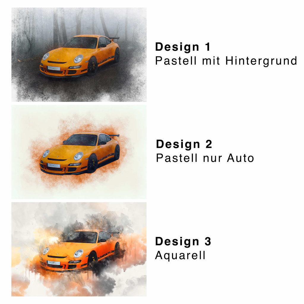 Dein Auto auf Poster oder Leinwand - Cartistry