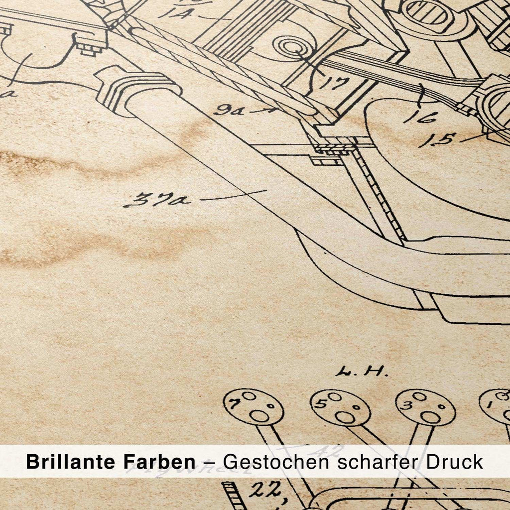 3er Set Patent Poster