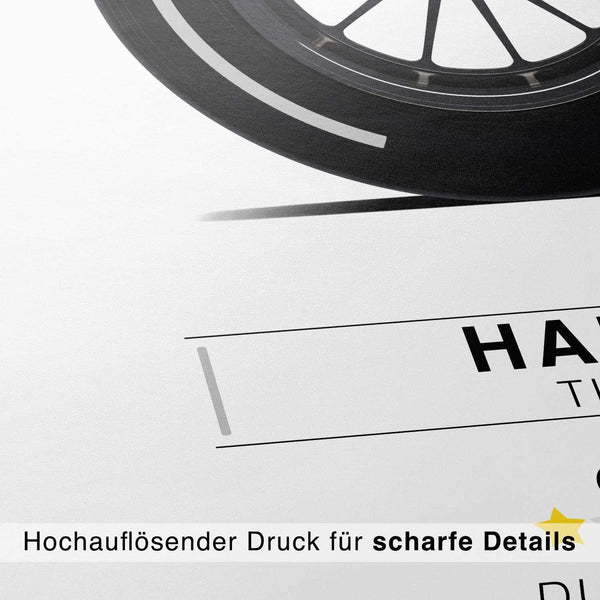 Lade das Bild in den Galerie-Viewer, Formel 1 Reifen Poster Hart - Cartistry
