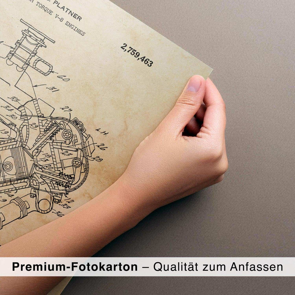 3er Set Patent Poster
