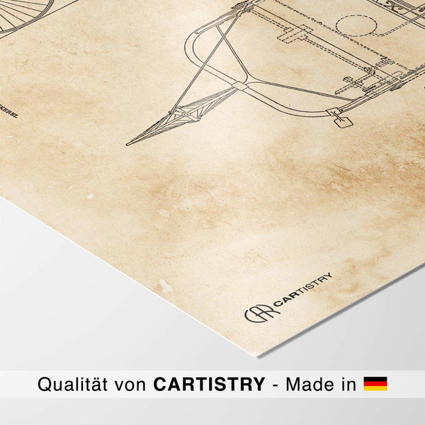 Lade das Bild in den Galerie-Viewer, Patent Poster Carl Benz - Cartistry
