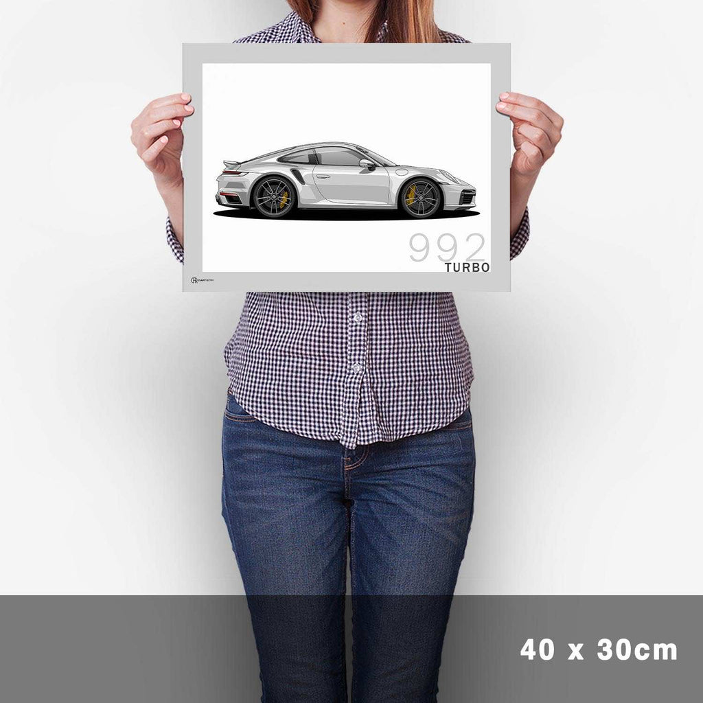 911 Turbo (992) Artwork Poster - Cartistry