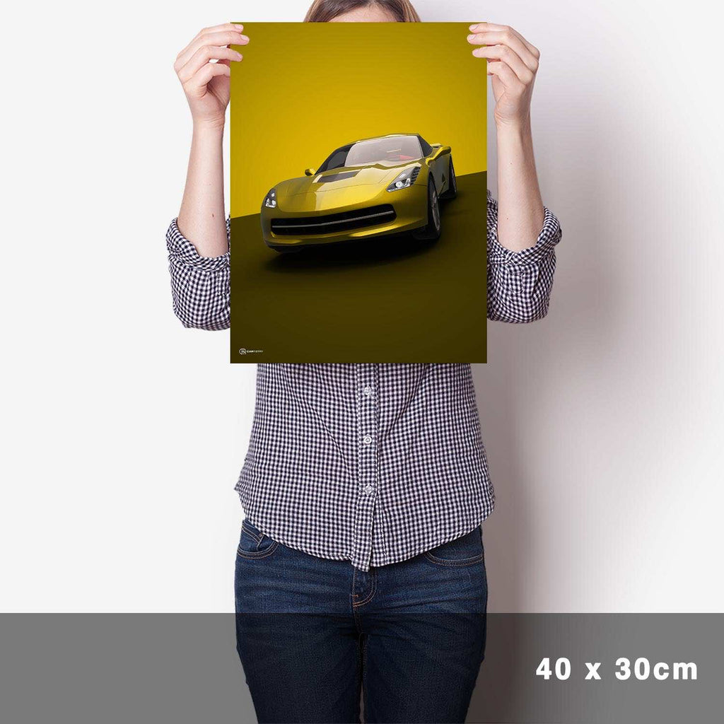 Corvette C7 Poster - Cartistry