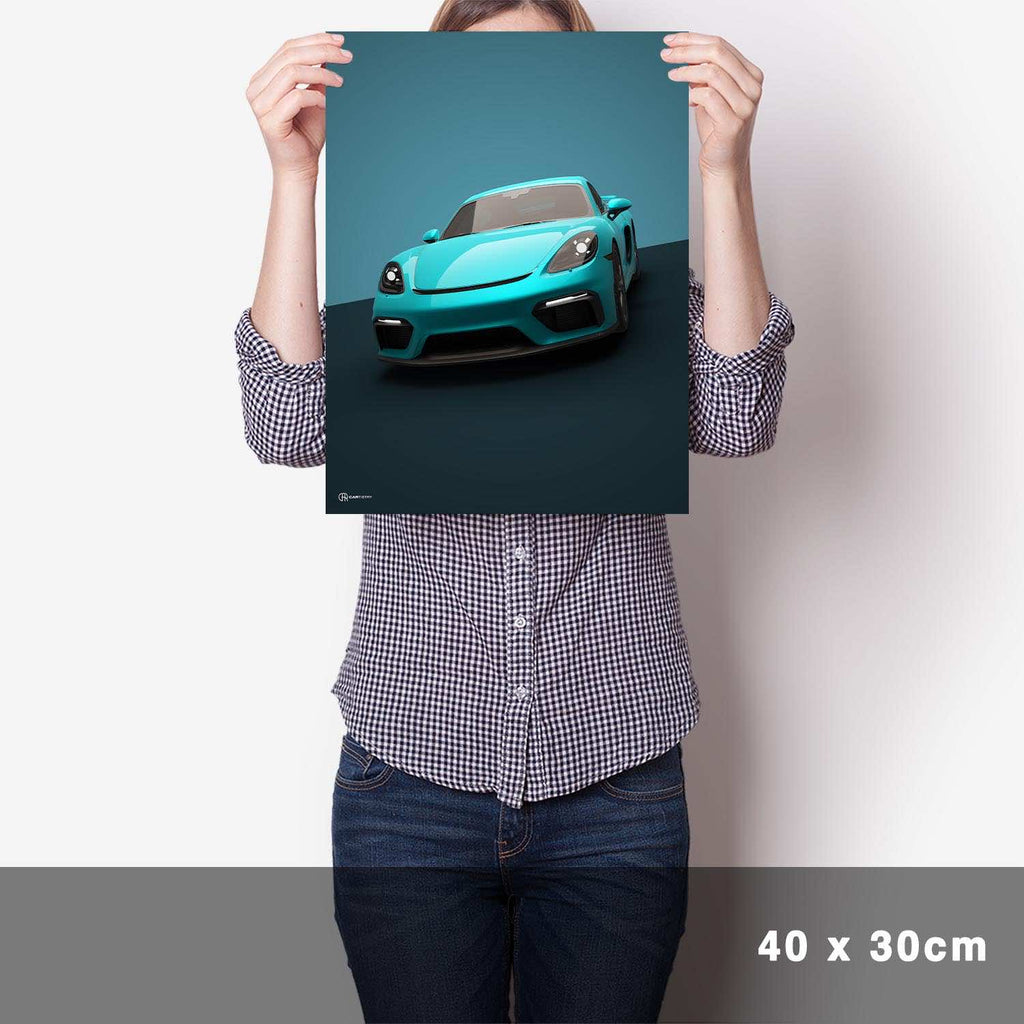 Cayman GT4 Poster - Cartistry