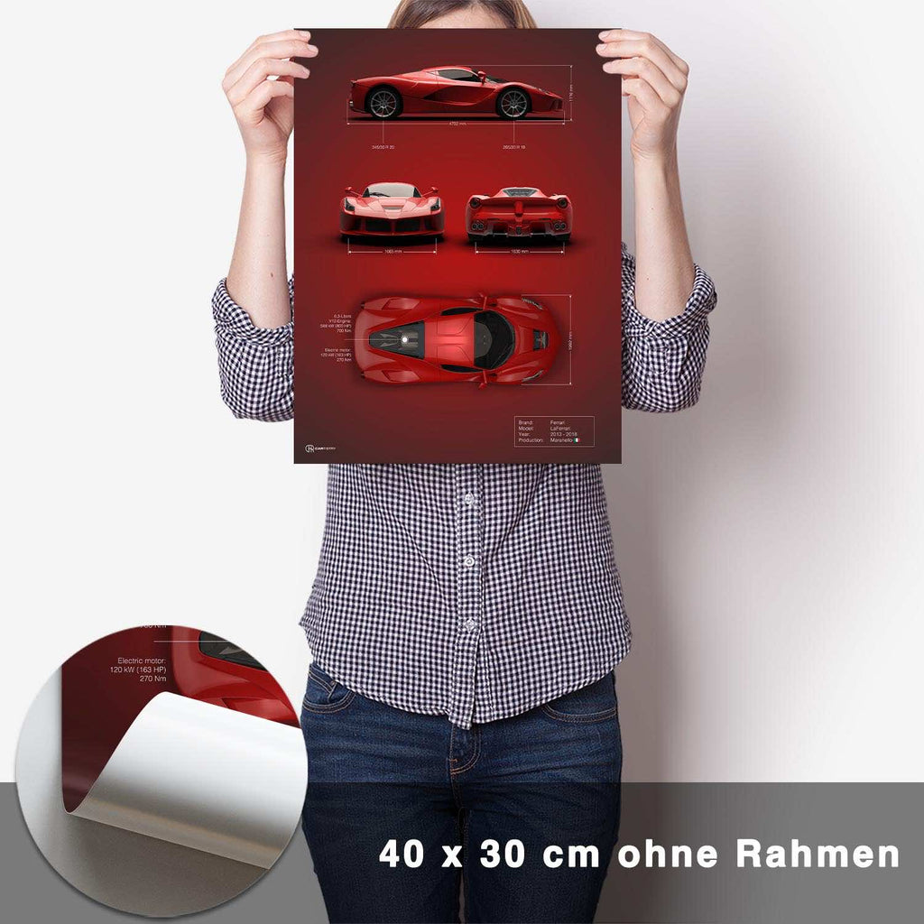 LaFerrari Technik Poster - CARTISTRY