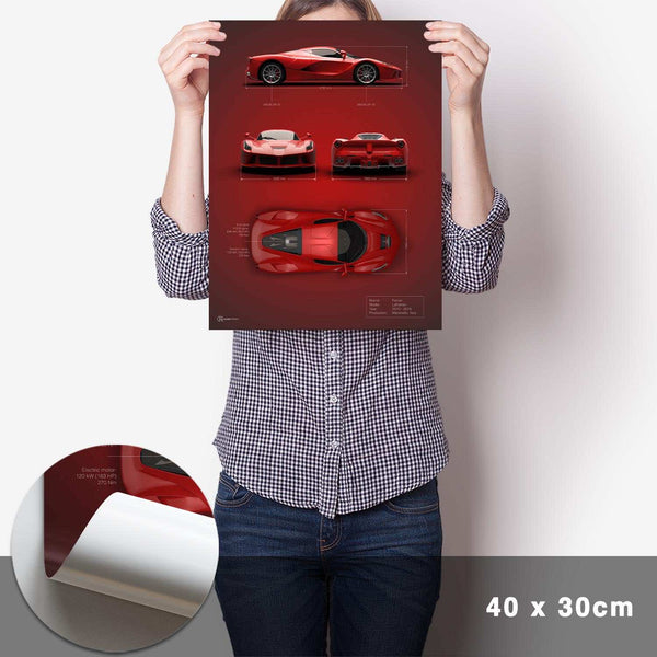 Lade das Bild in den Galerie-Viewer, LaFerrari Technik Poster - Cartistry
