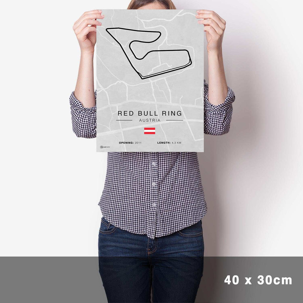 Red Bull Ring Rennstrecken Poster - Hell - Cartistry