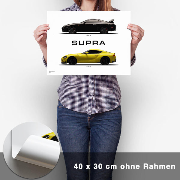 Lade das Bild in den Galerie-Viewer, Supra MK4/MK5 Generationen Poster - CARTISTRY
