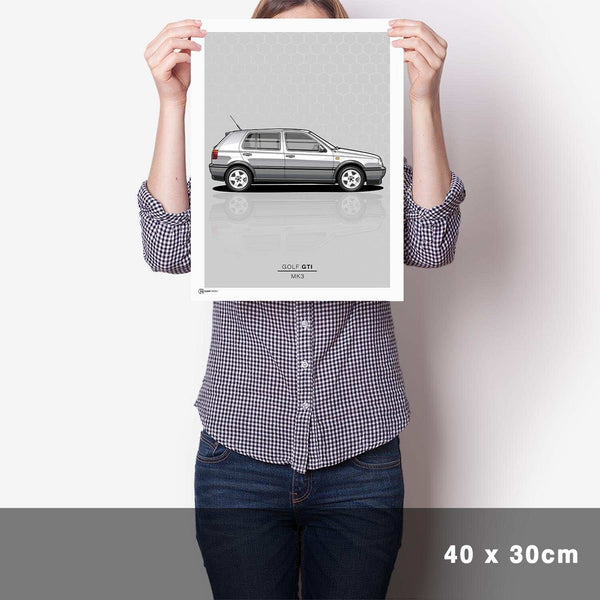 Lade das Bild in den Galerie-Viewer, Golf 3 GTI Poster - Cartistry
