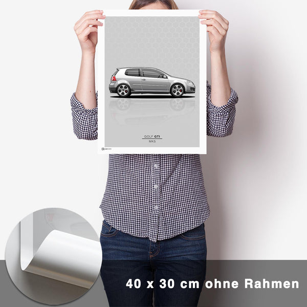 Lade das Bild in den Galerie-Viewer, Golf 5 GTI Poster - CARTISTRY
