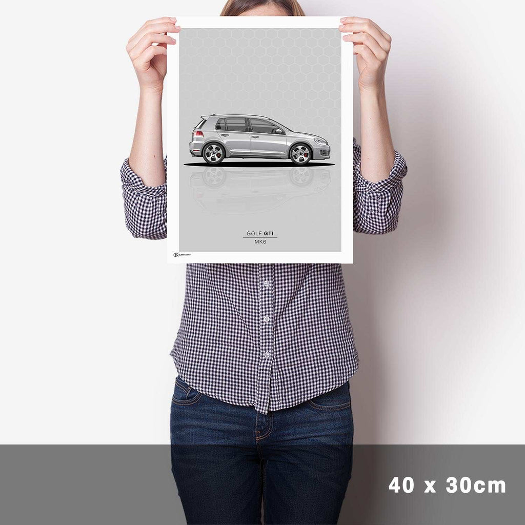 Golf 6 GTI Poster - Cartistry