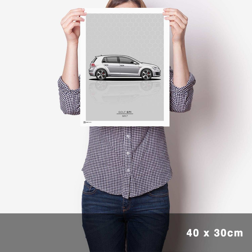 Golf 7 GTI Poster - Cartistry