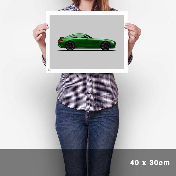 Lade das Bild in den Galerie-Viewer, AMG GT R Poster Seite - Cartistry
