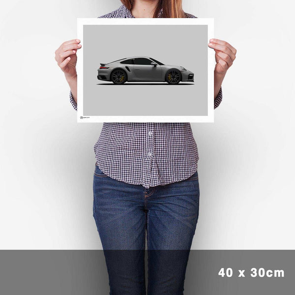 Lade das Bild in den Galerie-Viewer, 911 Turbo (992) Poster Seite - Cartistry
