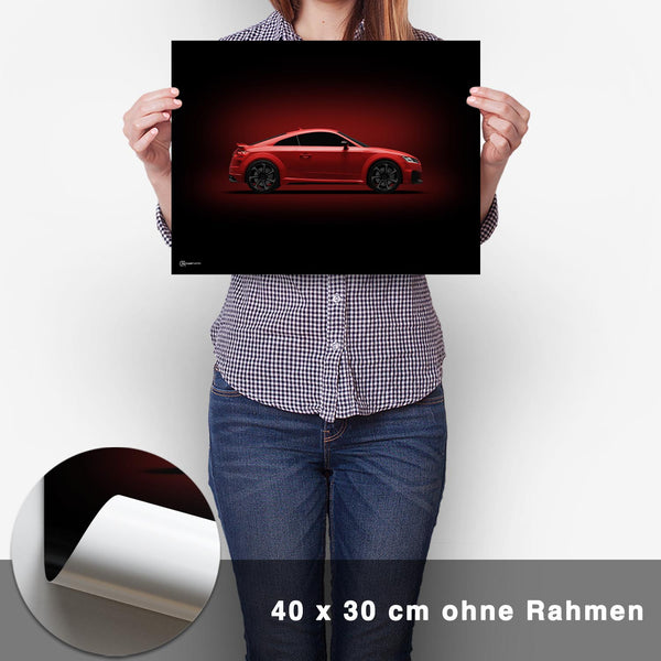 Lade das Bild in den Galerie-Viewer, TT RS Poster Seite Dunkel - CARTISTRY
