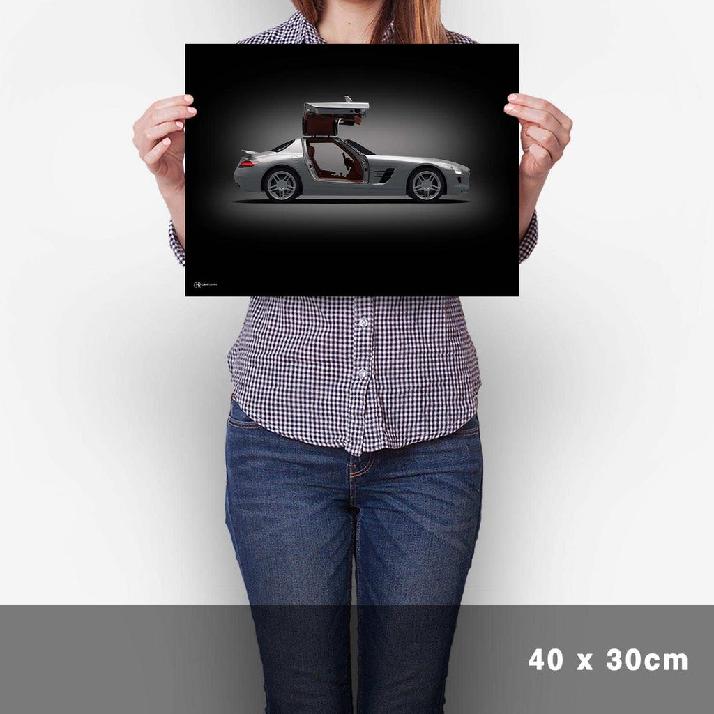 SLS AMG Poster Seite Dunkel - Cartistry