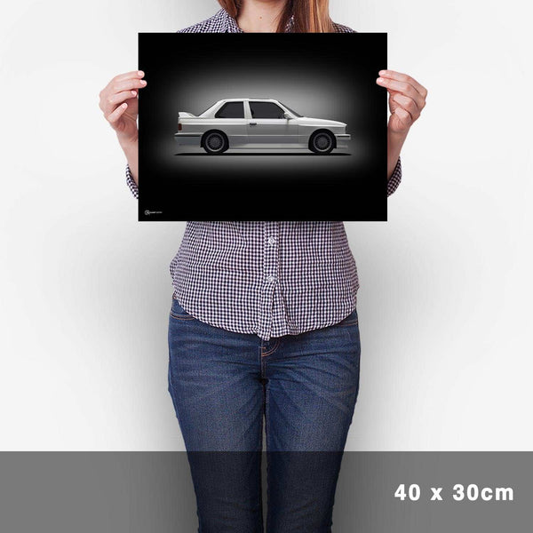 Lade das Bild in den Galerie-Viewer, M3 E30 Poster Seite Dunkel - Cartistry
