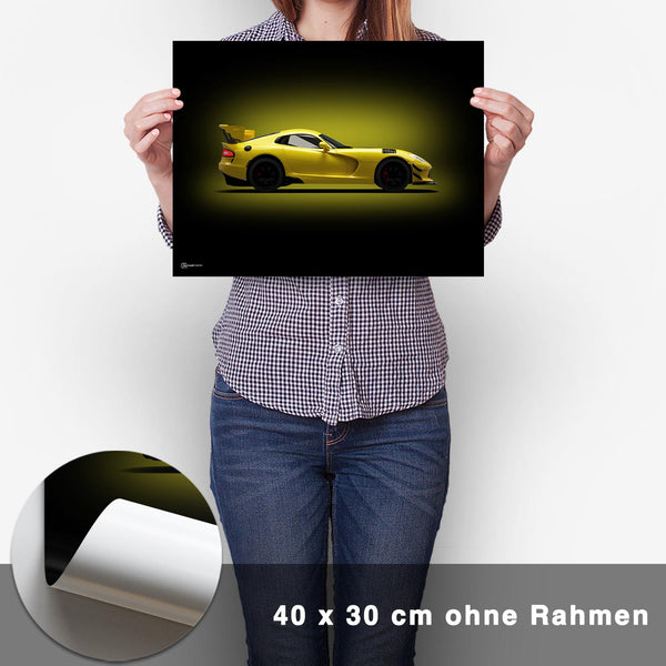 Lade das Bild in den Galerie-Viewer, Viper Poster Seite Dunkel - CARTISTRY
