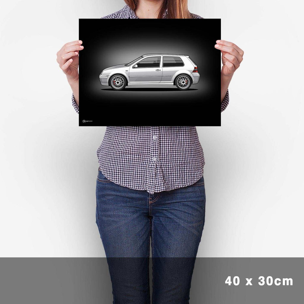 Golf 4 GTI Poster Dunkel - Cartistry