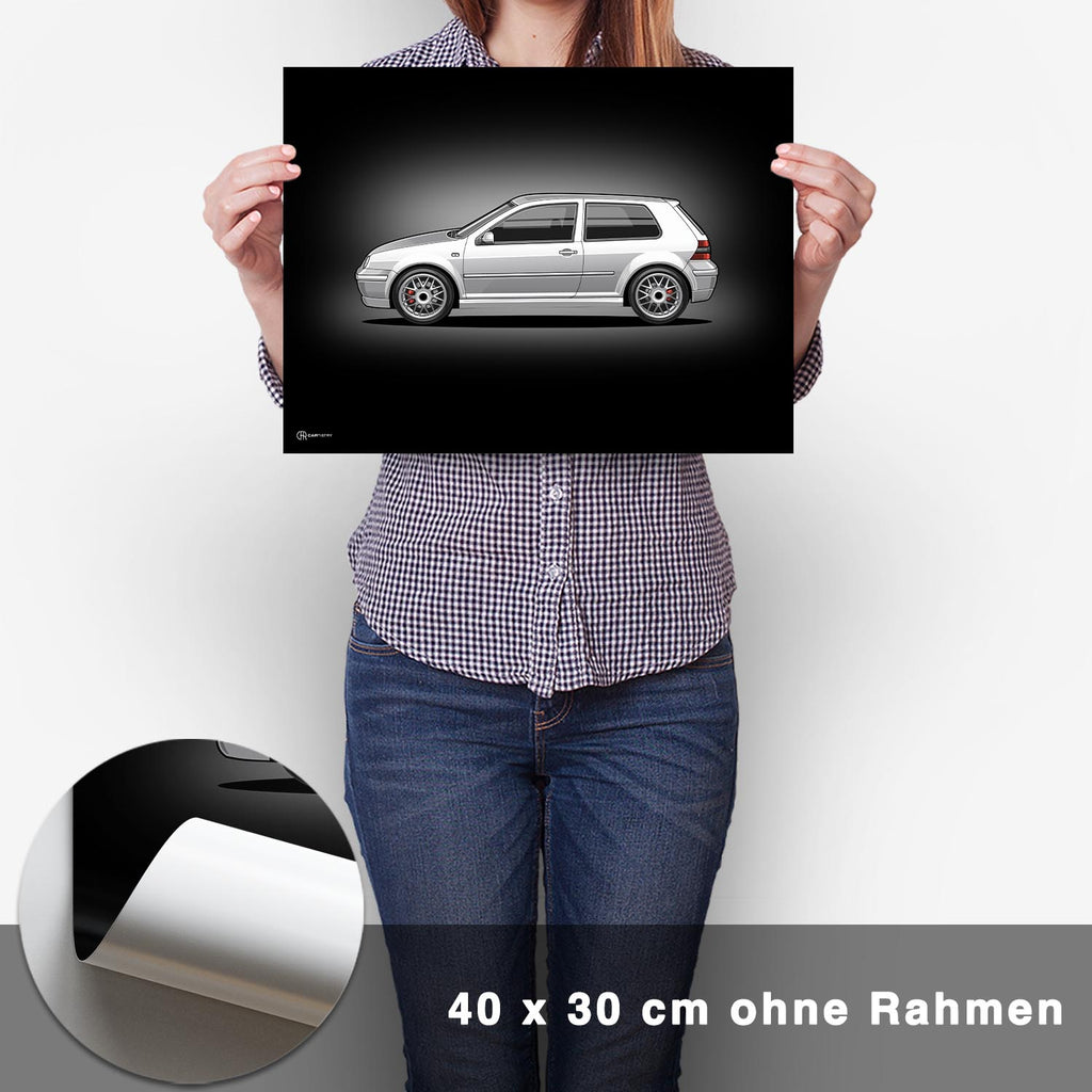 Golf 4 GTI Poster Dunkel - CARTISTRY