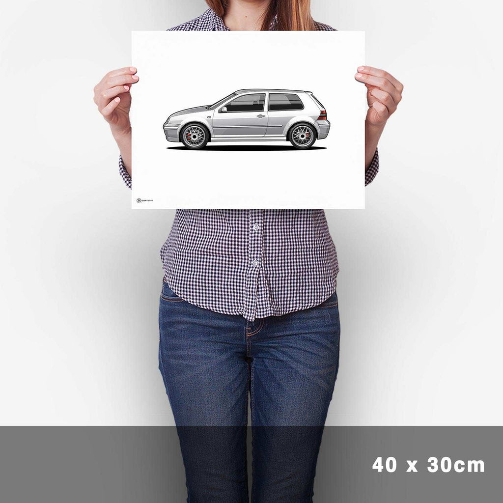 Golf 4 GTI Poster Hell - Cartistry