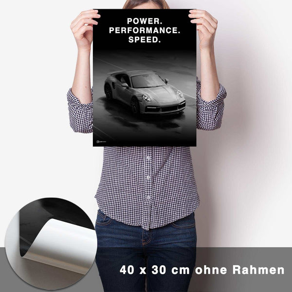 Lade das Bild in den Galerie-Viewer, "Power Performance Speed" Poster - CARTISTRY
