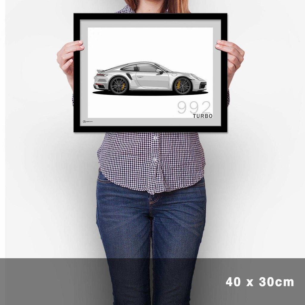 911 Turbo (992) Artwork Poster - Cartistry