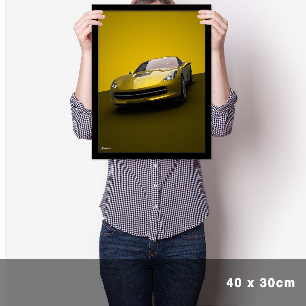 Corvette C7 Poster - Cartistry