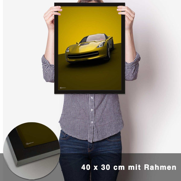 Lade das Bild in den Galerie-Viewer, Corvette C7 Poster - CARTISTRY
