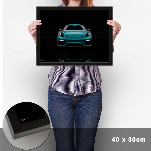 Lade das Bild in den Galerie-Viewer, Cayman GT4 Dark Front Poster - Cartistry
